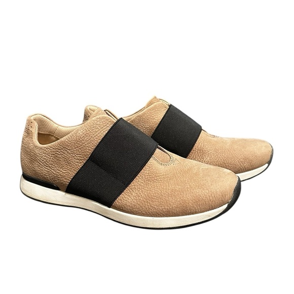 Vionic Codie Taupe Casual Leather Slip On Sneakers  Women's 10 Wide EU 42 - Picture 1 of 7